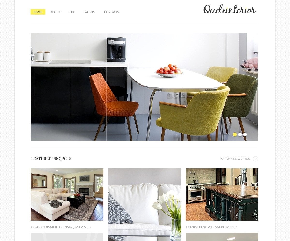 Free Interior Designing WordPress Theme & Website Template
