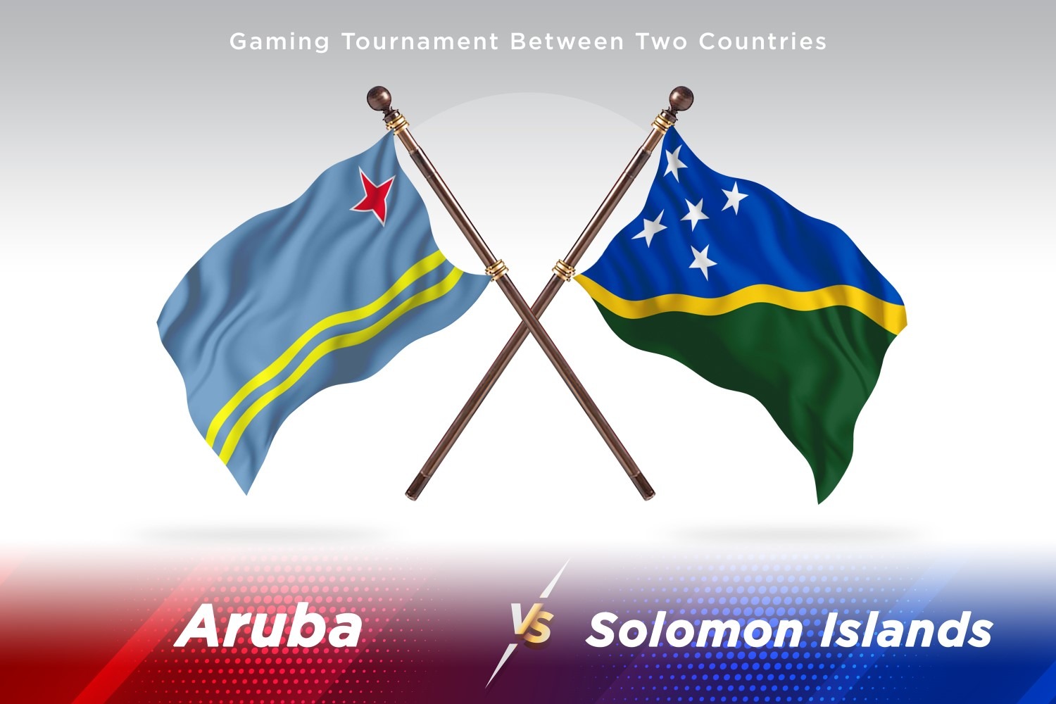 Флаг из двух цветов. Флаг Соломоновых островов. Два флага. Аруба флаг. Аруба остров флаг.