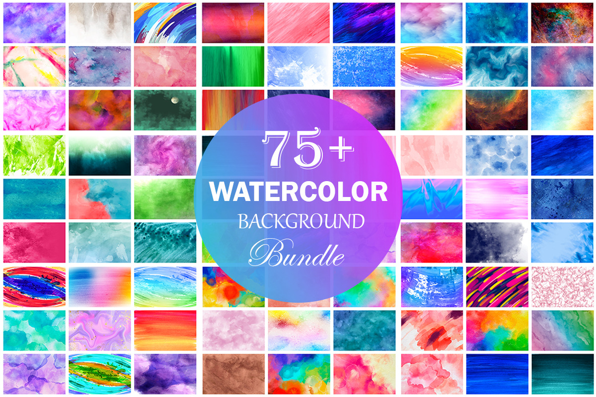 Background Bundle Watercolor Background Bundle, Watercolor Texture Background Bundle.