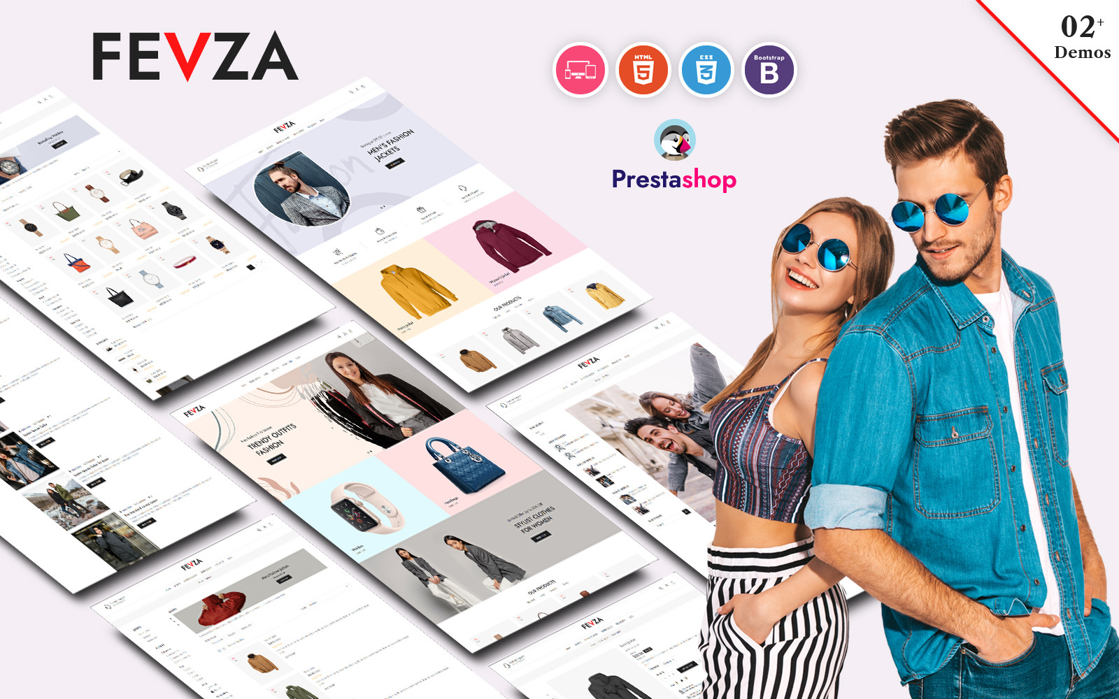 Fevza Responsive Template TemplateMonster