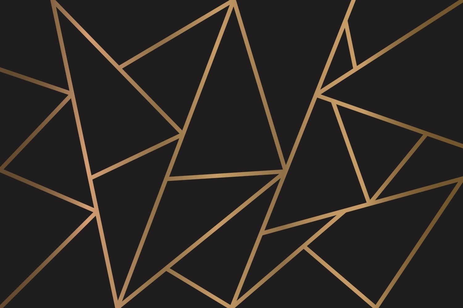 Modern mosaic wallpaper in black and gold - TemplateMonster