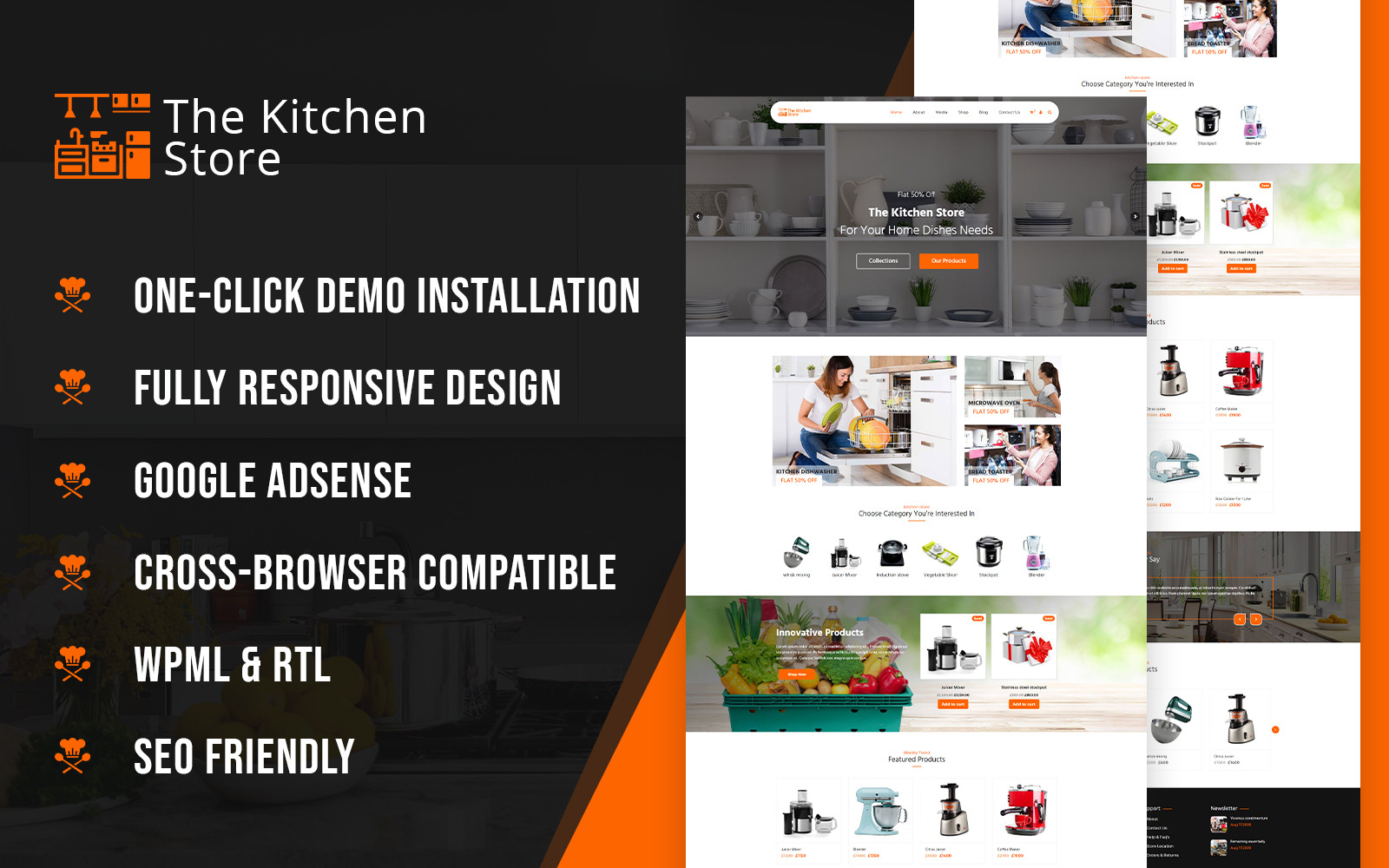 The Kitchen Store  WooCommerce Theme 205327