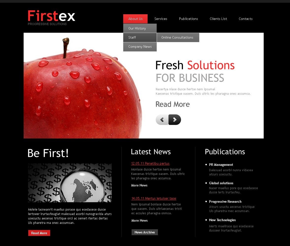 Free Consulting Services WordPress Website CMS Template