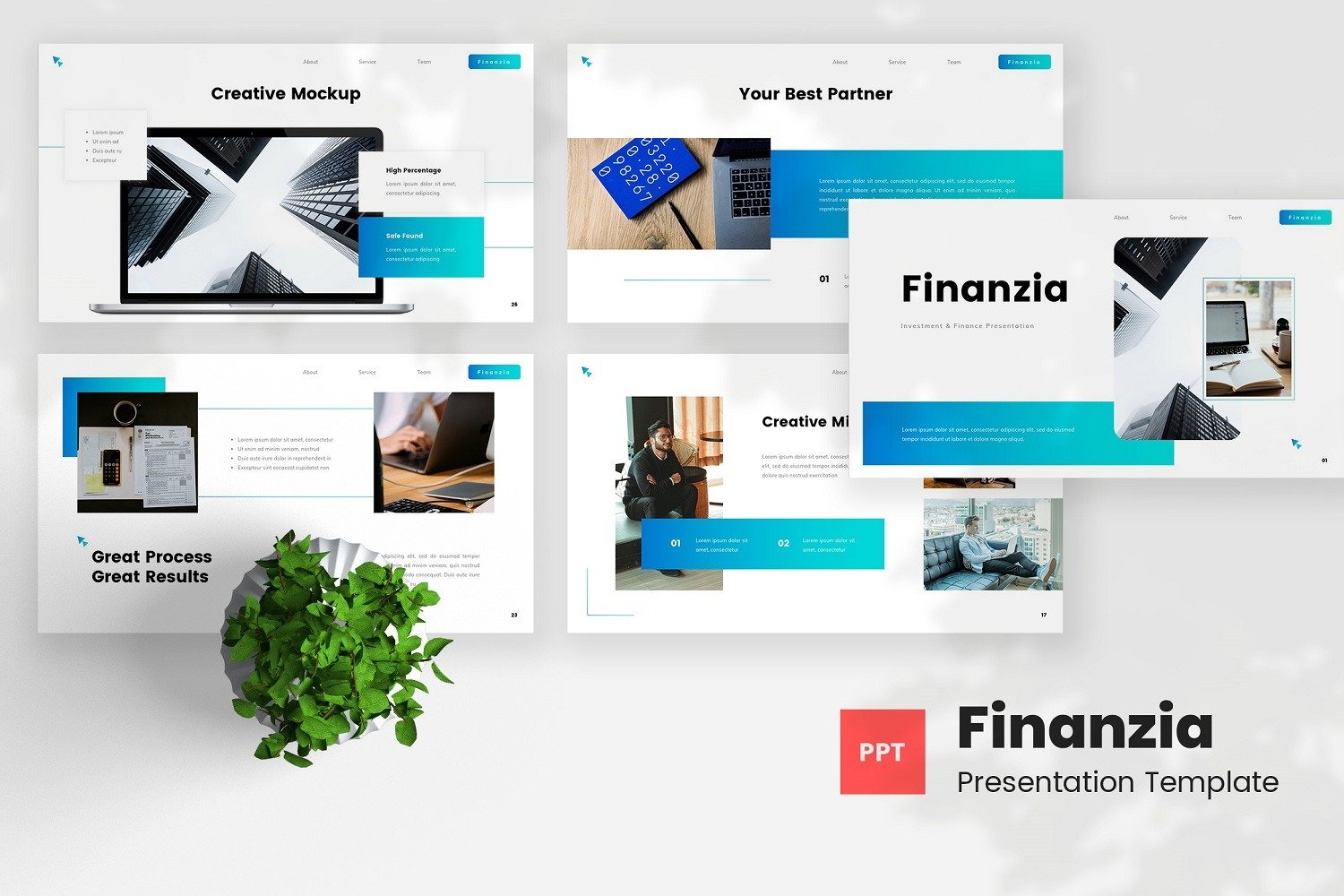 Finanzia - Plantilla De PowerPoint - Inversión Y Finanzas