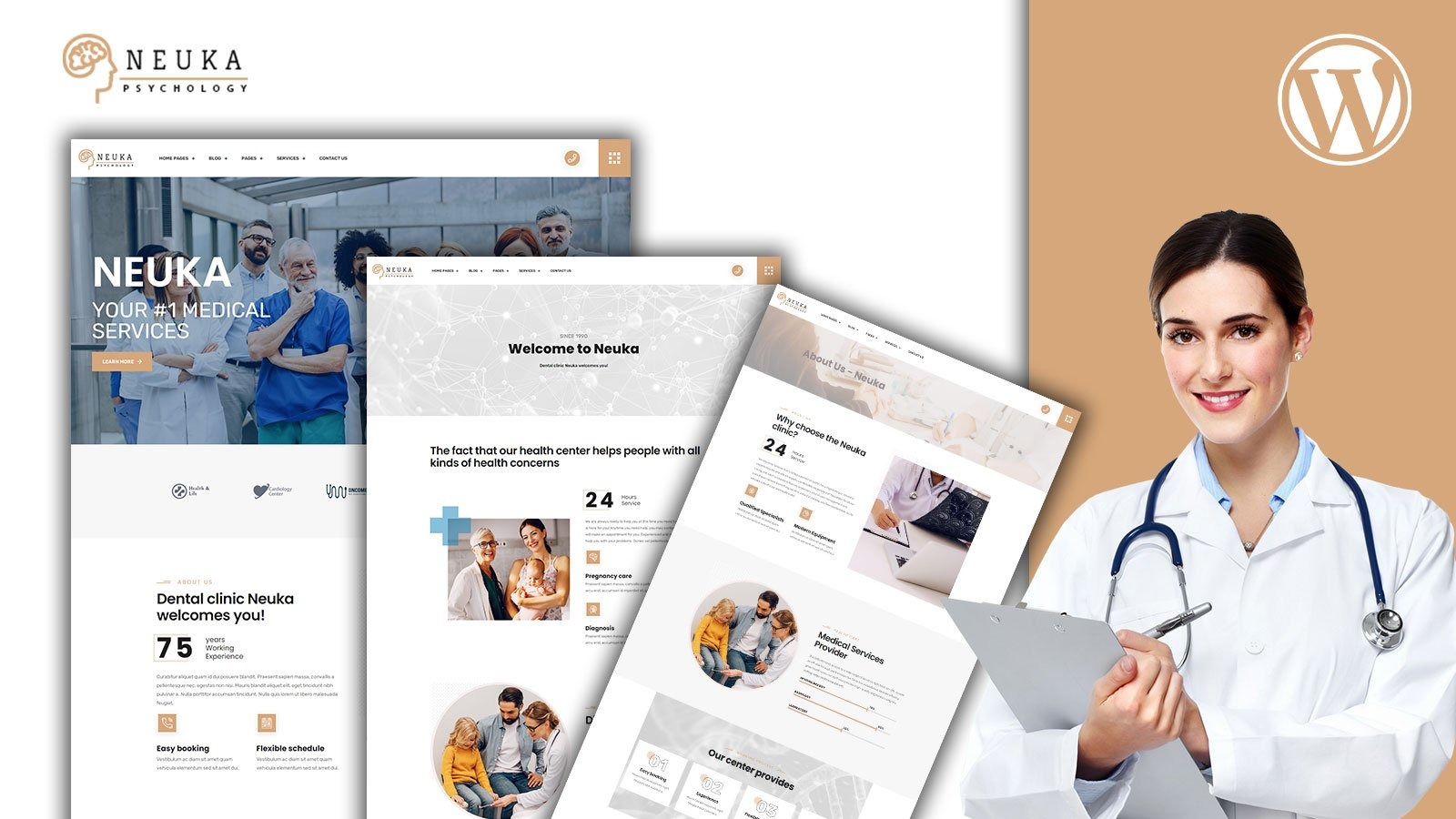 Nueka Therapy Practice WordPress Theme 209558