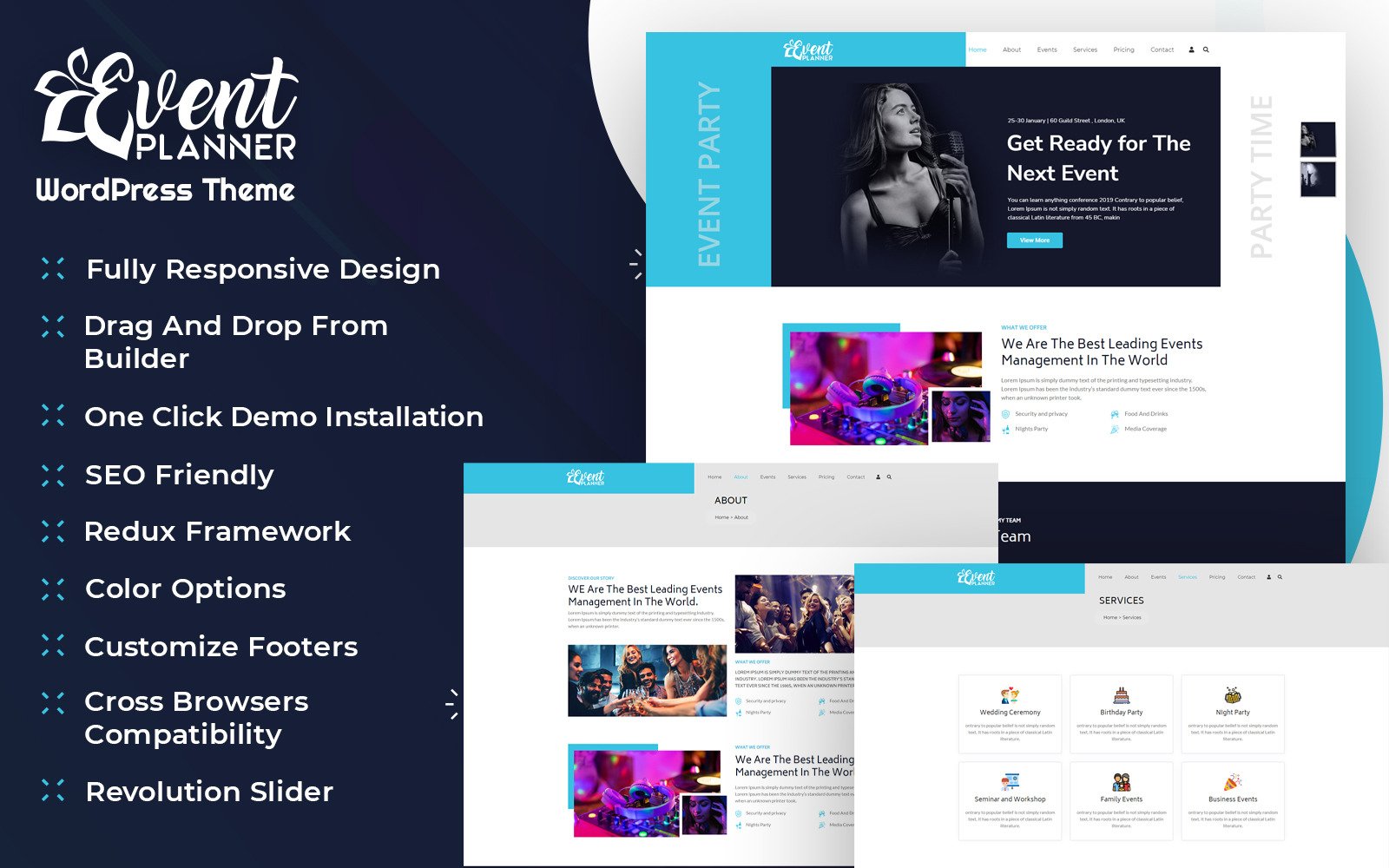 Wordpress событие
