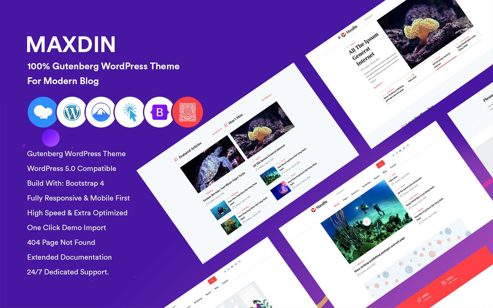 Maxdin WordPress Theme 210169