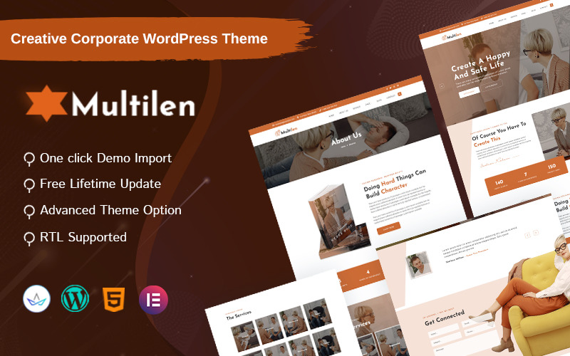 Multilen Psychology & Counseling Business Company WordPress Theme 211533
