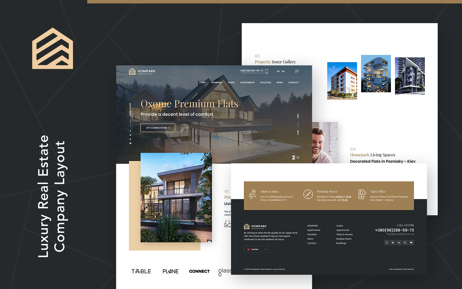 Hompark | Real Estate & Luxury Homes WordPress Theme 211534
