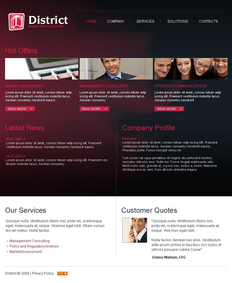 Business Services SWiSH Template 21475 TemplateMonster