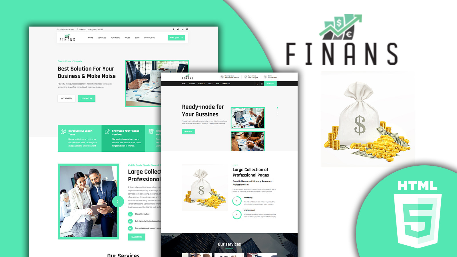 Finans - Financial HTML5 Template #216502 - TemplateMonster