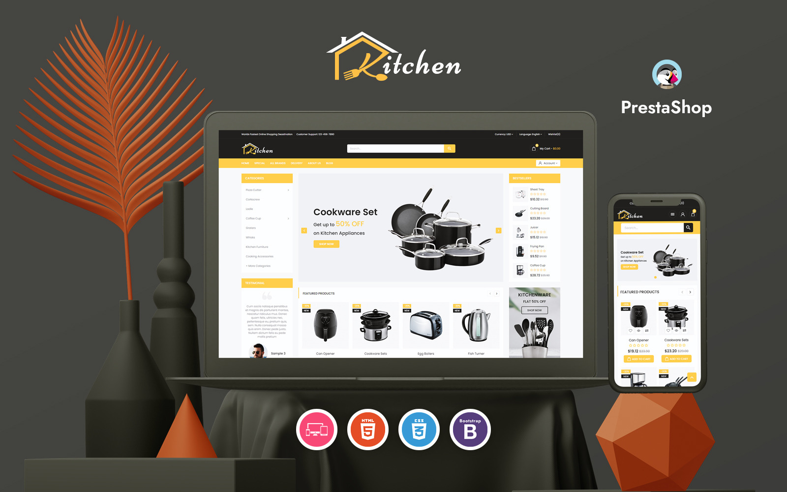 Kitchen Responsive Template TemplateMonster