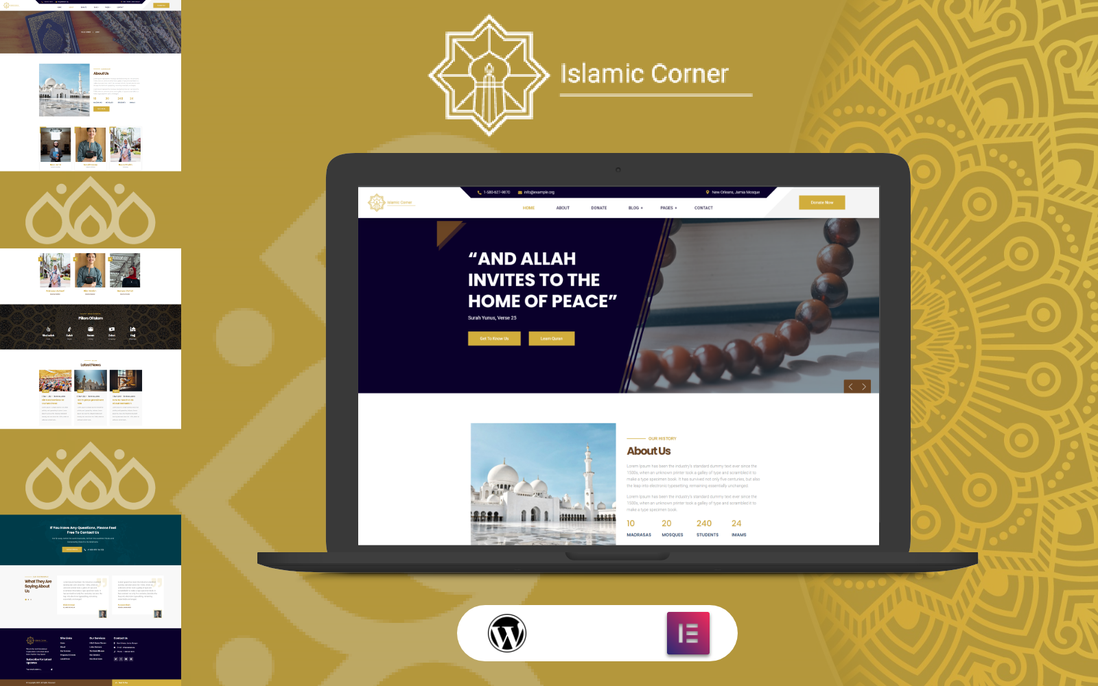 Islamic Corner WordPress  Theme 217578