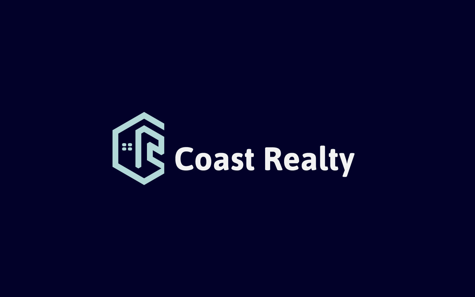 C+R Real Estate logo design template TemplateMonster