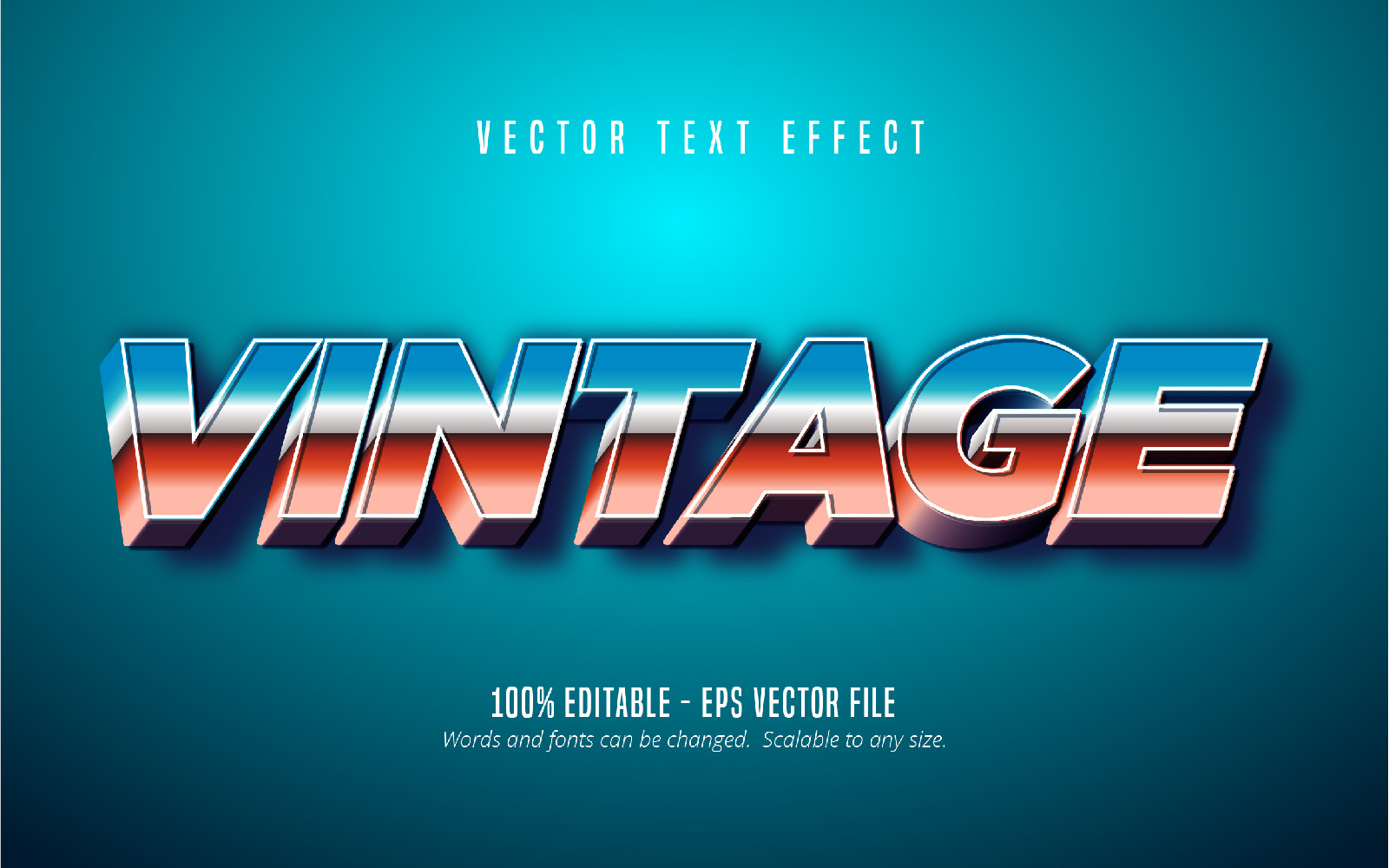 Vintage - Editable Text Effect, Cartoon And Retro Text Style, Graphics ...