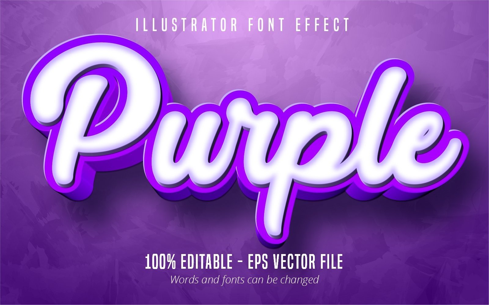 Purple - Editable Text Effect, Comic And Cartoon Text Style, Graphics ...