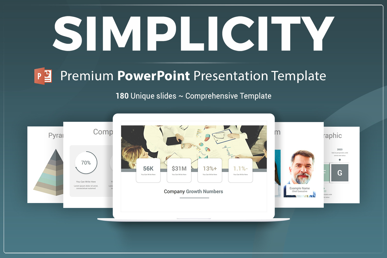 Simplicity PowerPoint Presentation Template - TemplateMonster