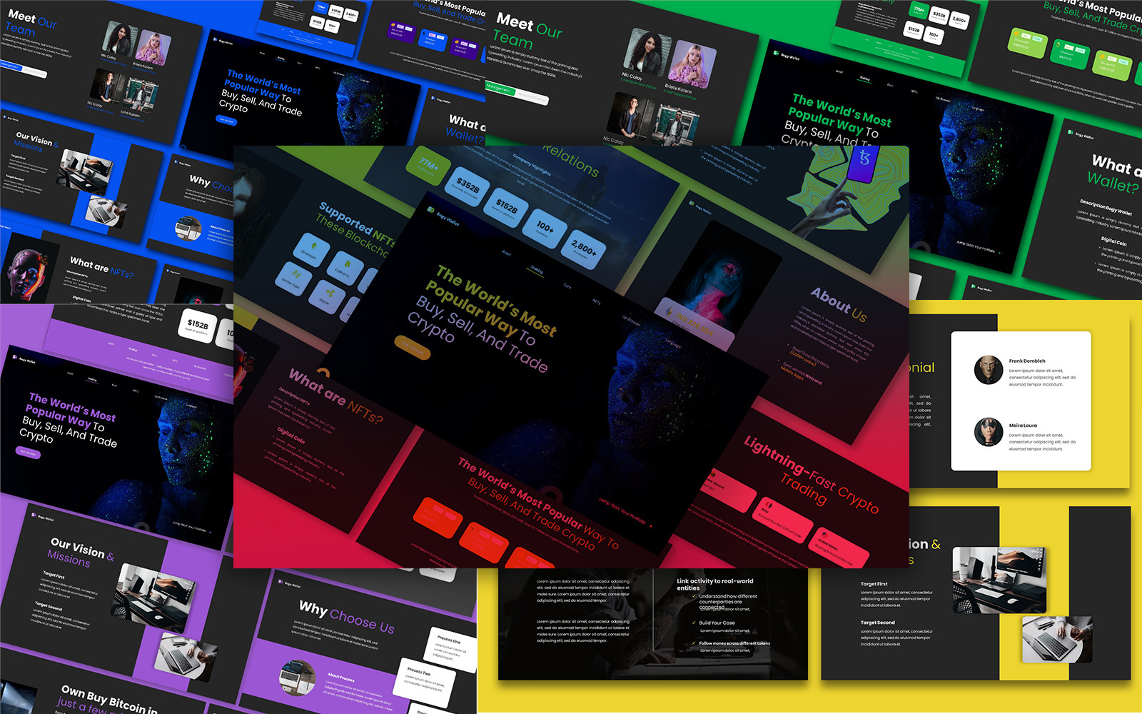 Bogy Wallet Powerpoint Template #234327 - TemplateMonster