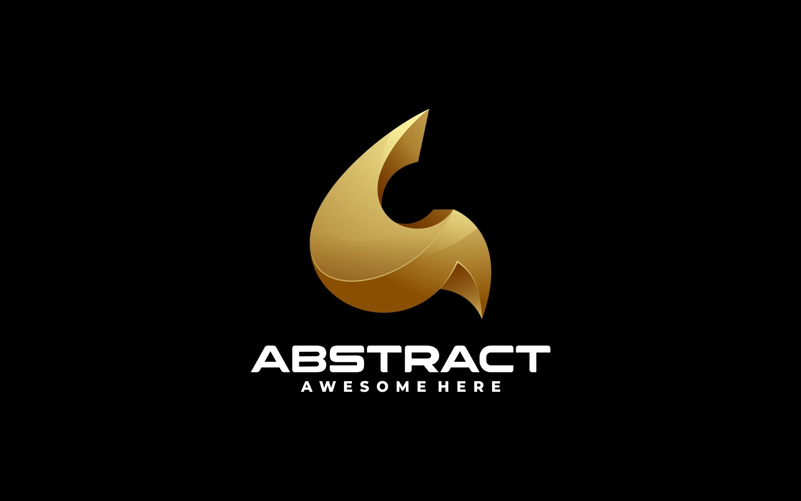 Abstract Gold Gradient Logo #238361 - TemplateMonster