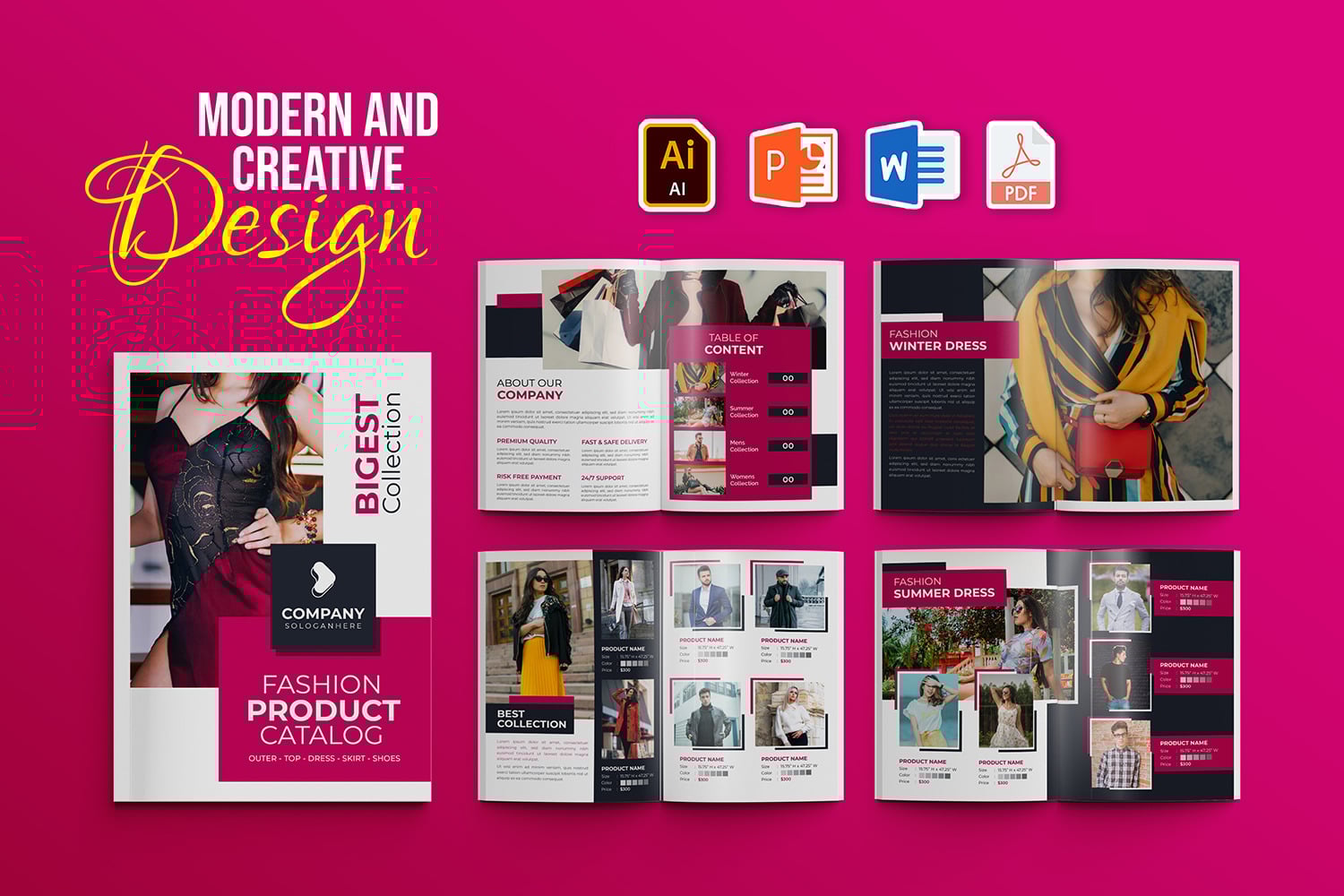Modern Fashion Product Catalog Template TemplateMonster