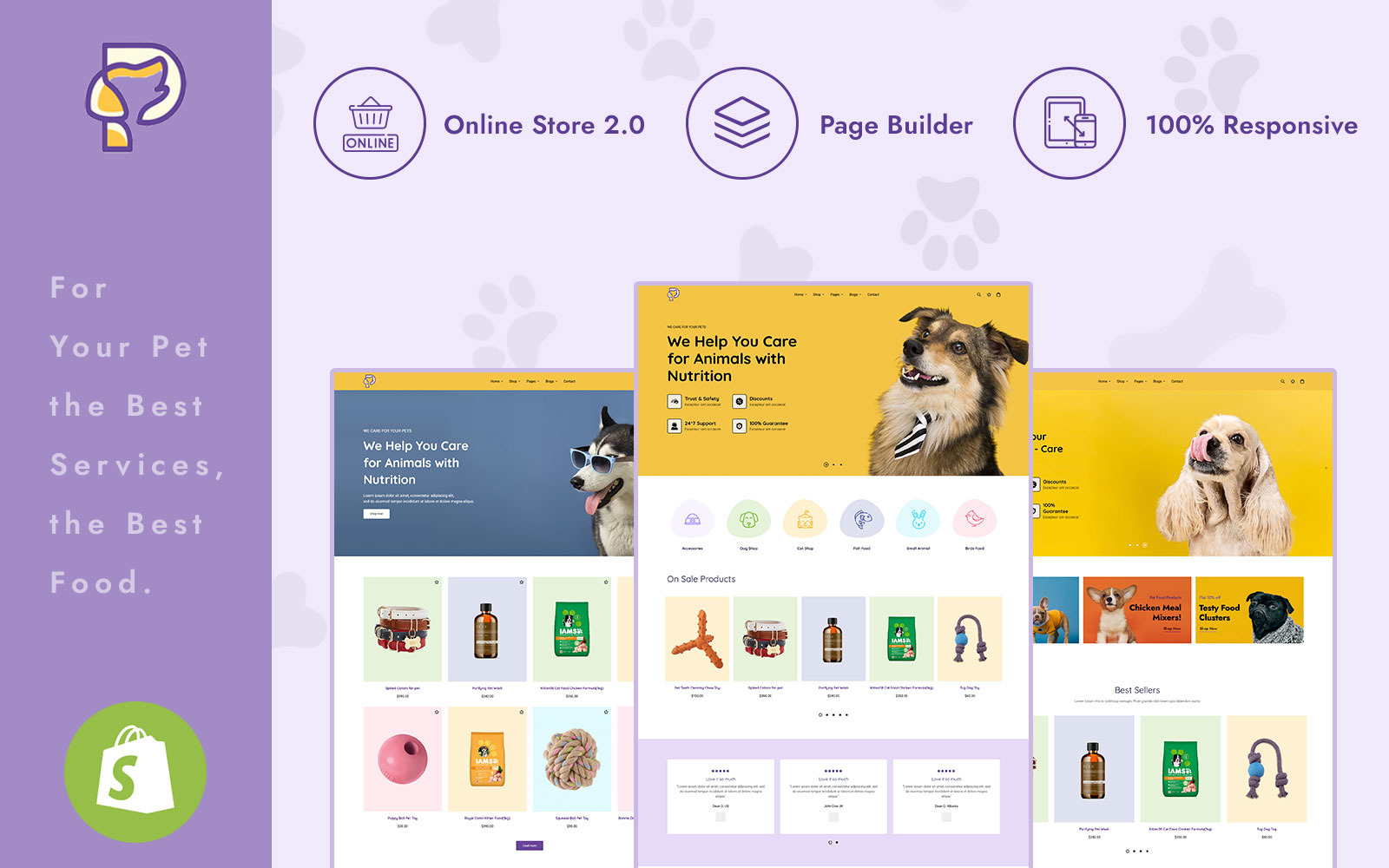 Pet Store Shopify Theme 247400 TemplateMonster