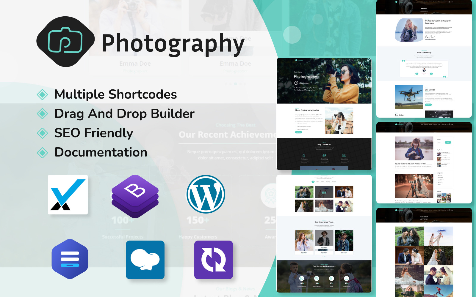 Photography Portfolio WordPress Theme TemplateMonster