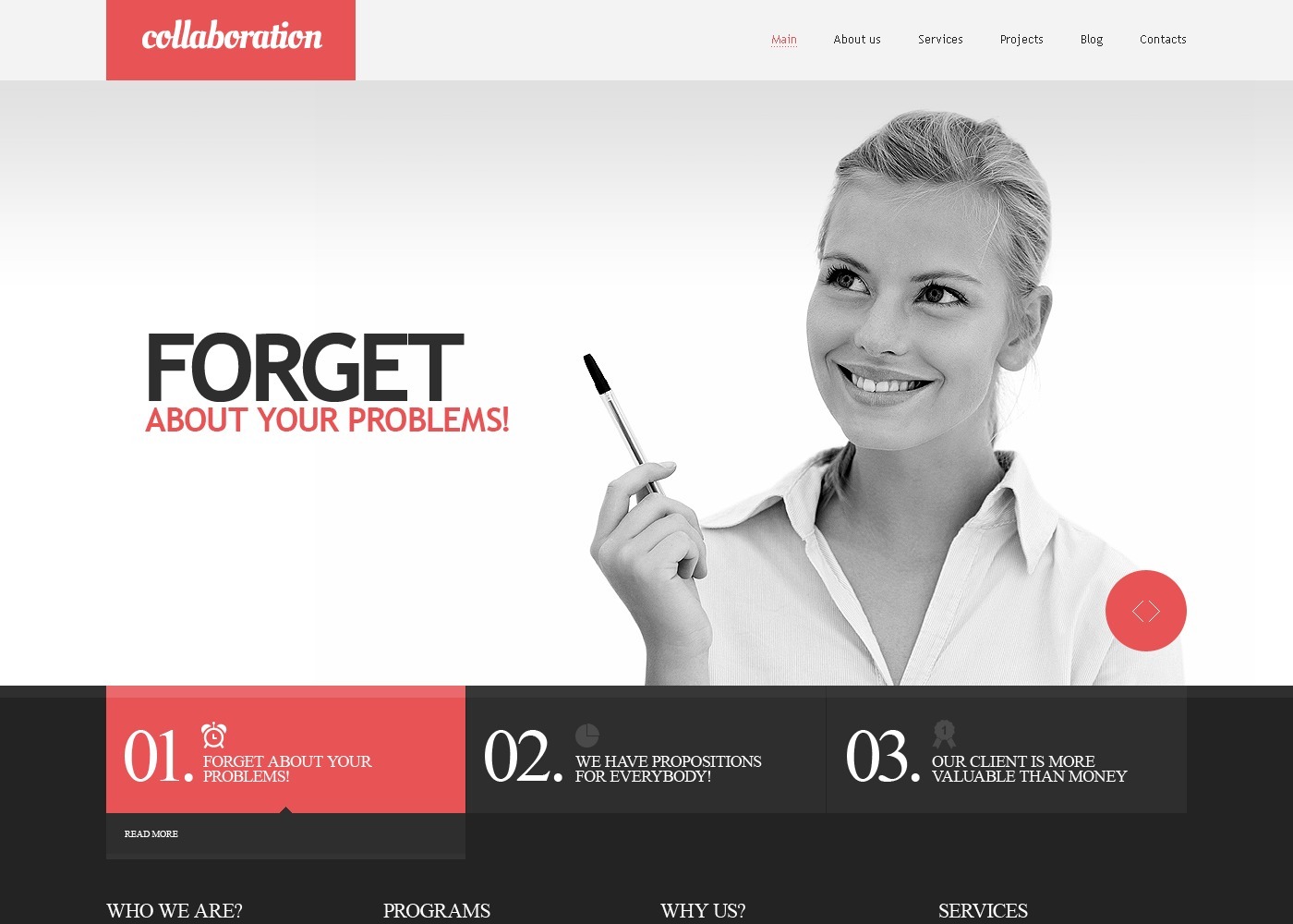Free Financial Advisor Responsive Website Theme