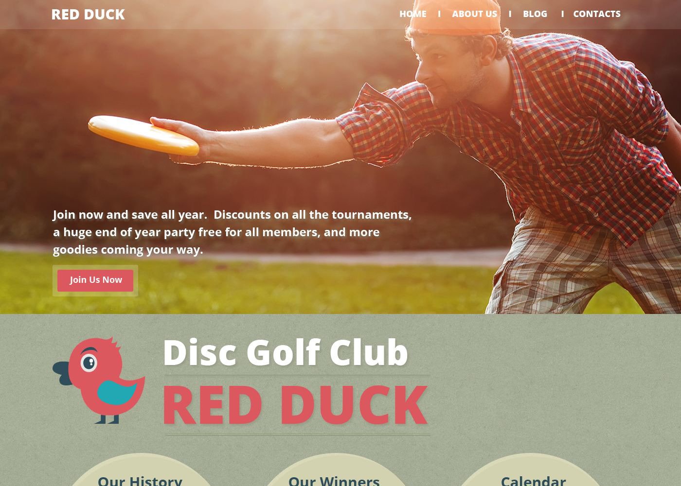 Free Golf Responsive Website Template TemplateMonster