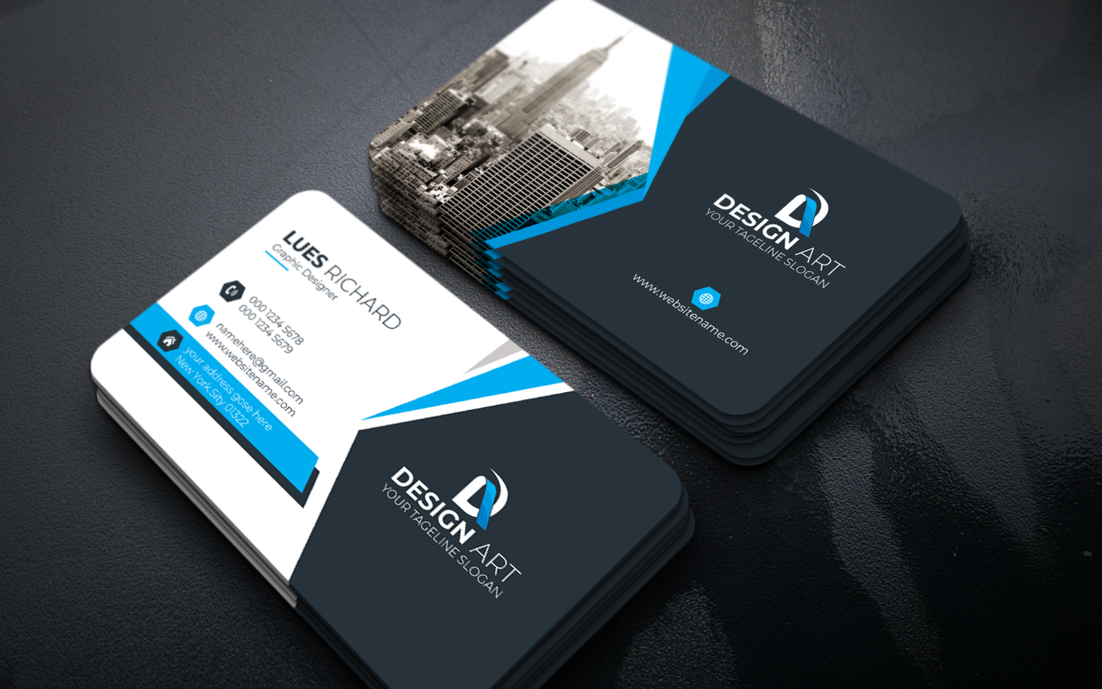 Modren & Creative Business Card #249934 - TemplateMonster