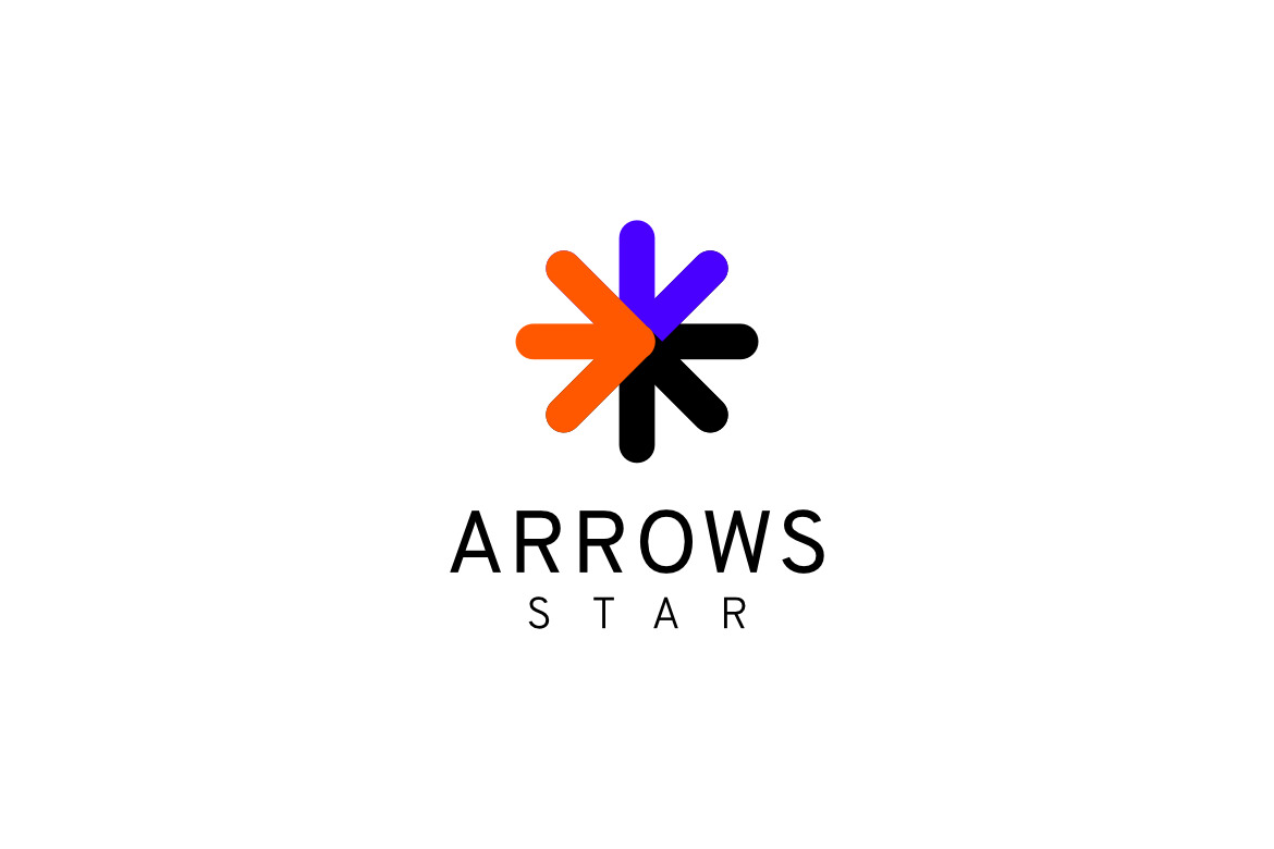 Arrow Star Kulaté Technické Logo 253244 TemplateMonster