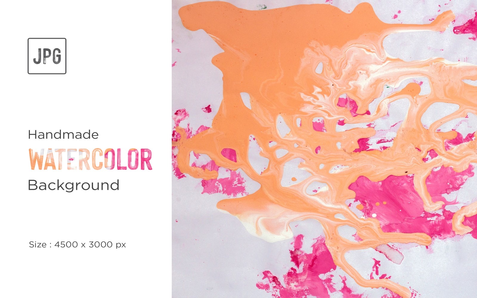 Hand Painted Water color Splotches Background