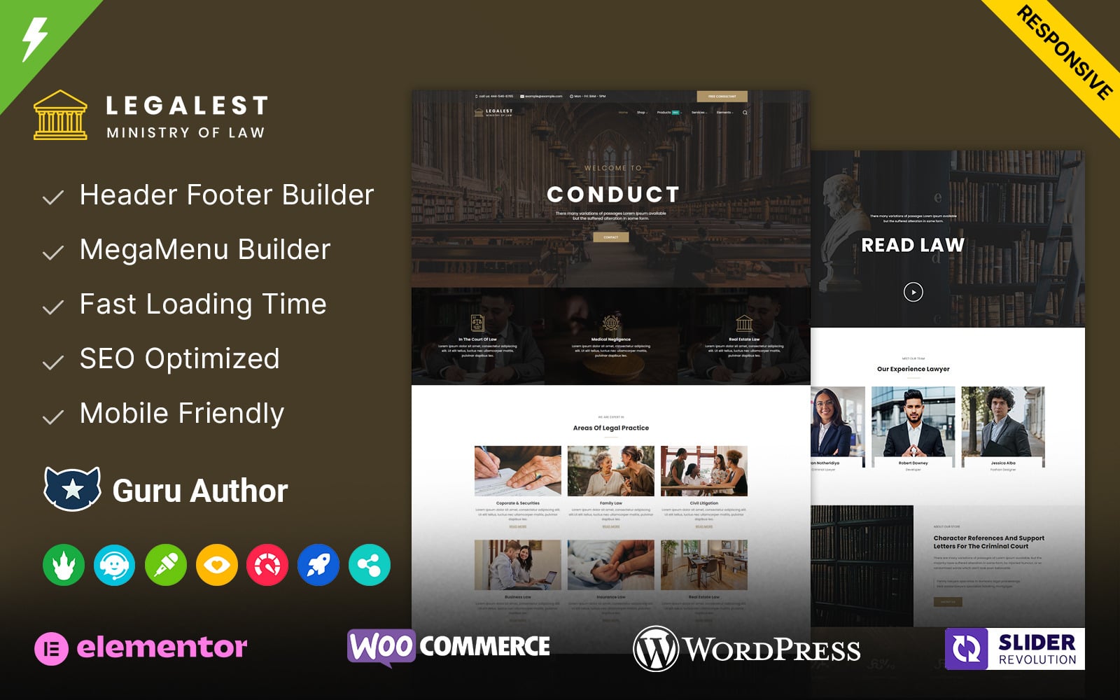 Legalest Lawyer and Law Firm WordPress Theme