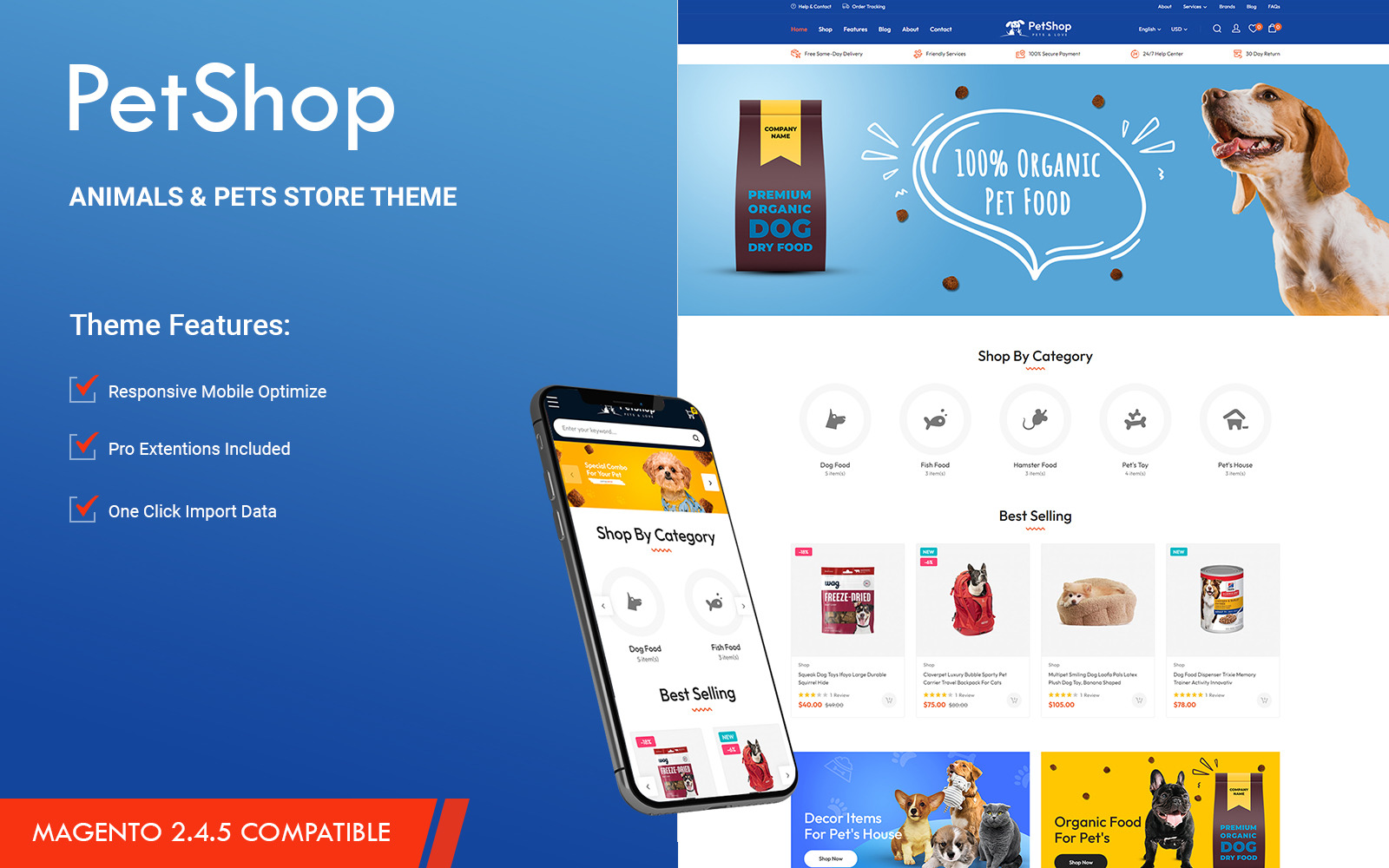 Animals and Pets Store Magento 2 Theme