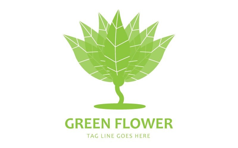 Creative Green Flower Logo Template 272905 TemplateMonster