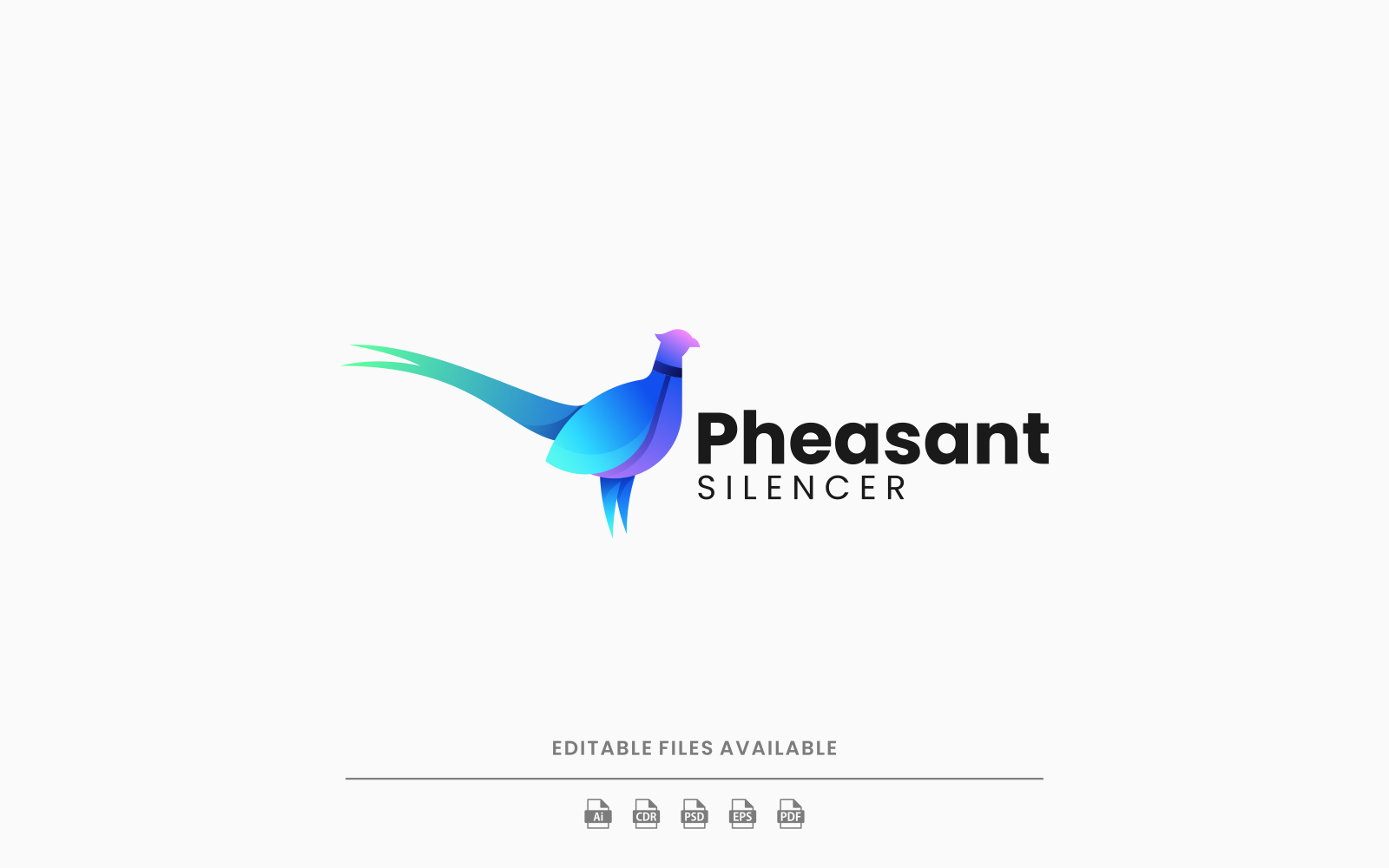 Pheasant Gradient Logo Template #274137 - TemplateMonster