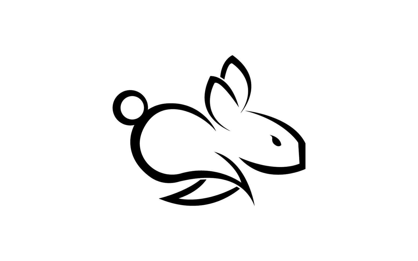 Black Rabbit Icon And Symbol Template 2 - TemplateMonster