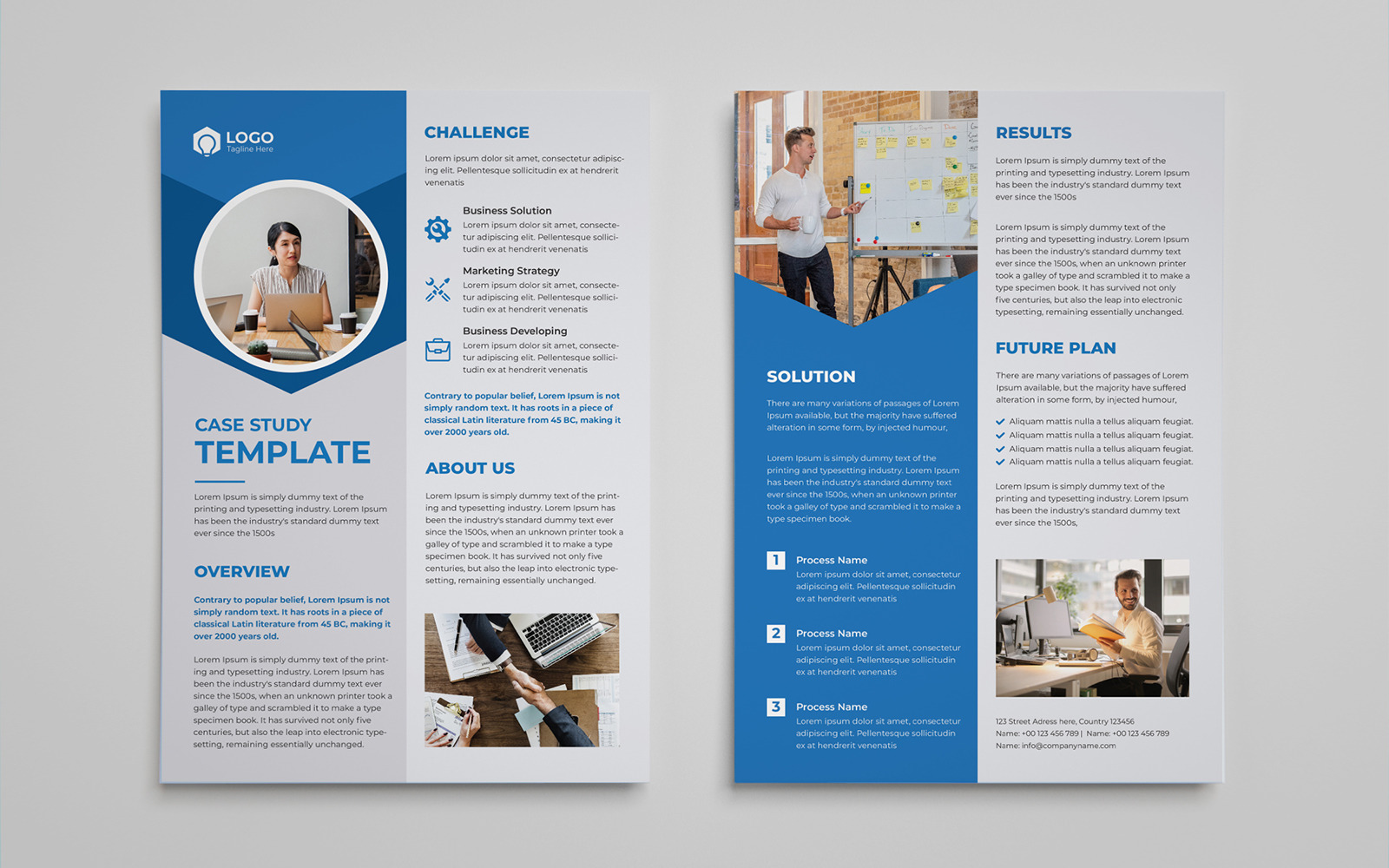 Modern Case Study Design Template #276707 - TemplateMonster