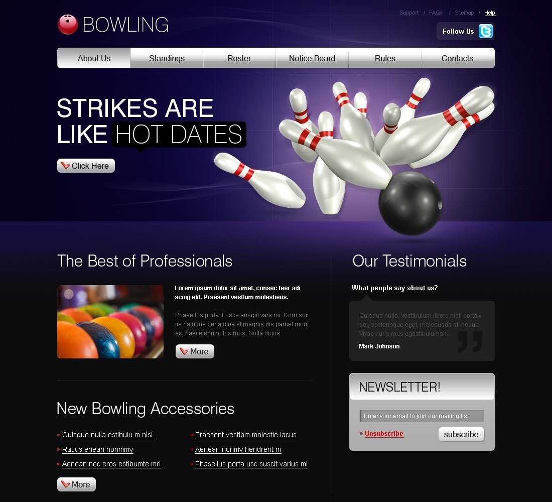 hammer bowling website