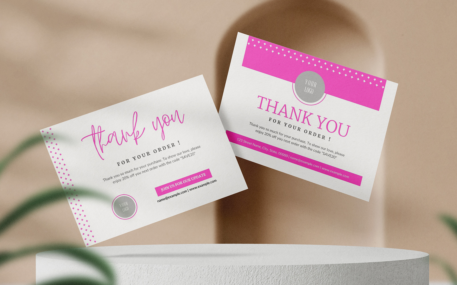 Elegant Business Thank You Card Templatemonster