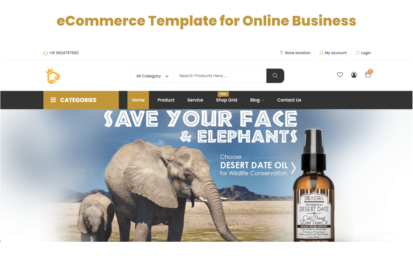 eCommerce Template for Online Business