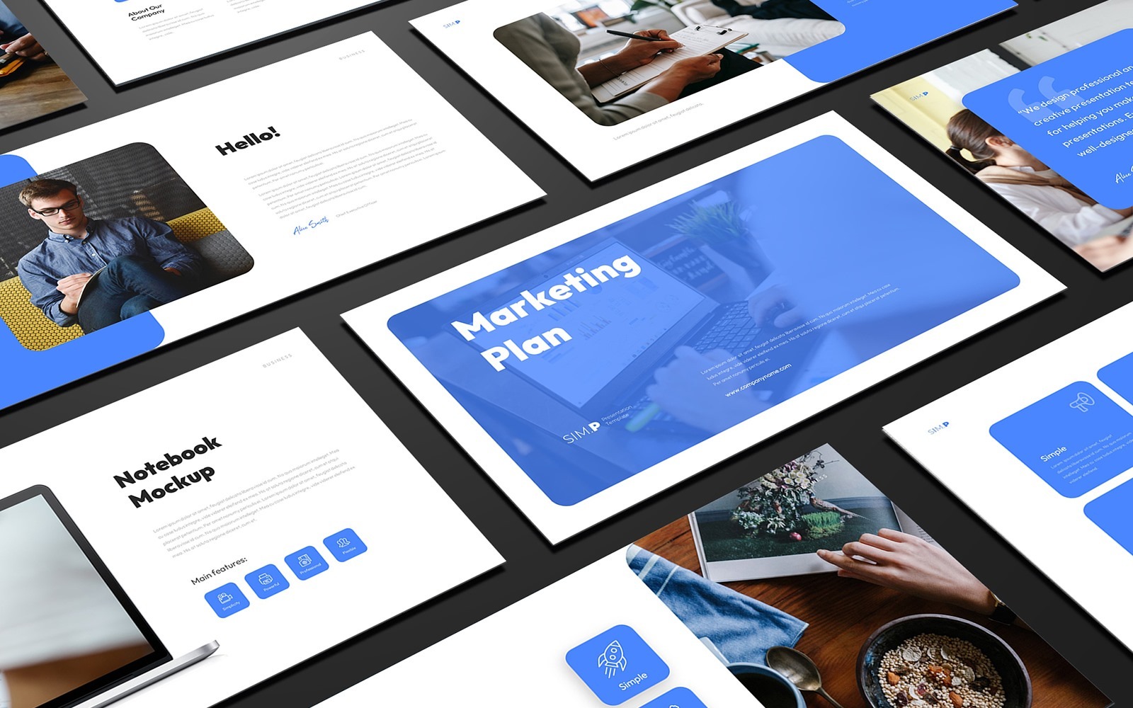 Simple PowerPoint Presentation Template - TemplateMonster