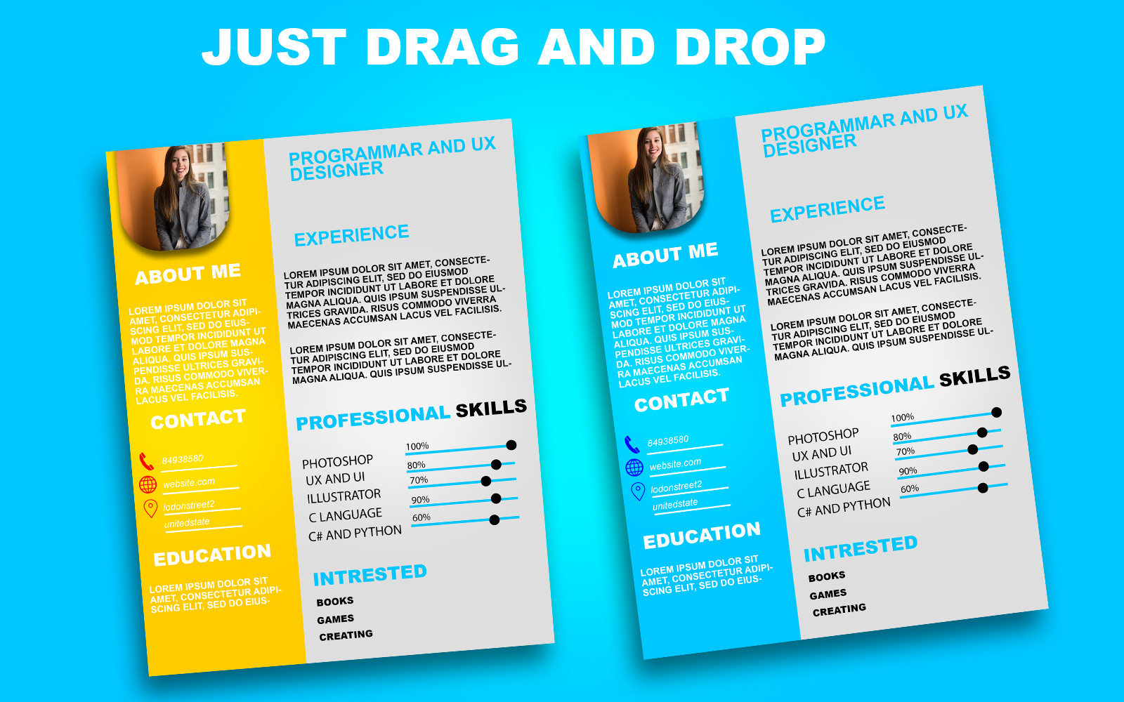 Professional and unique Resume Template | Professional CV | Resume ...