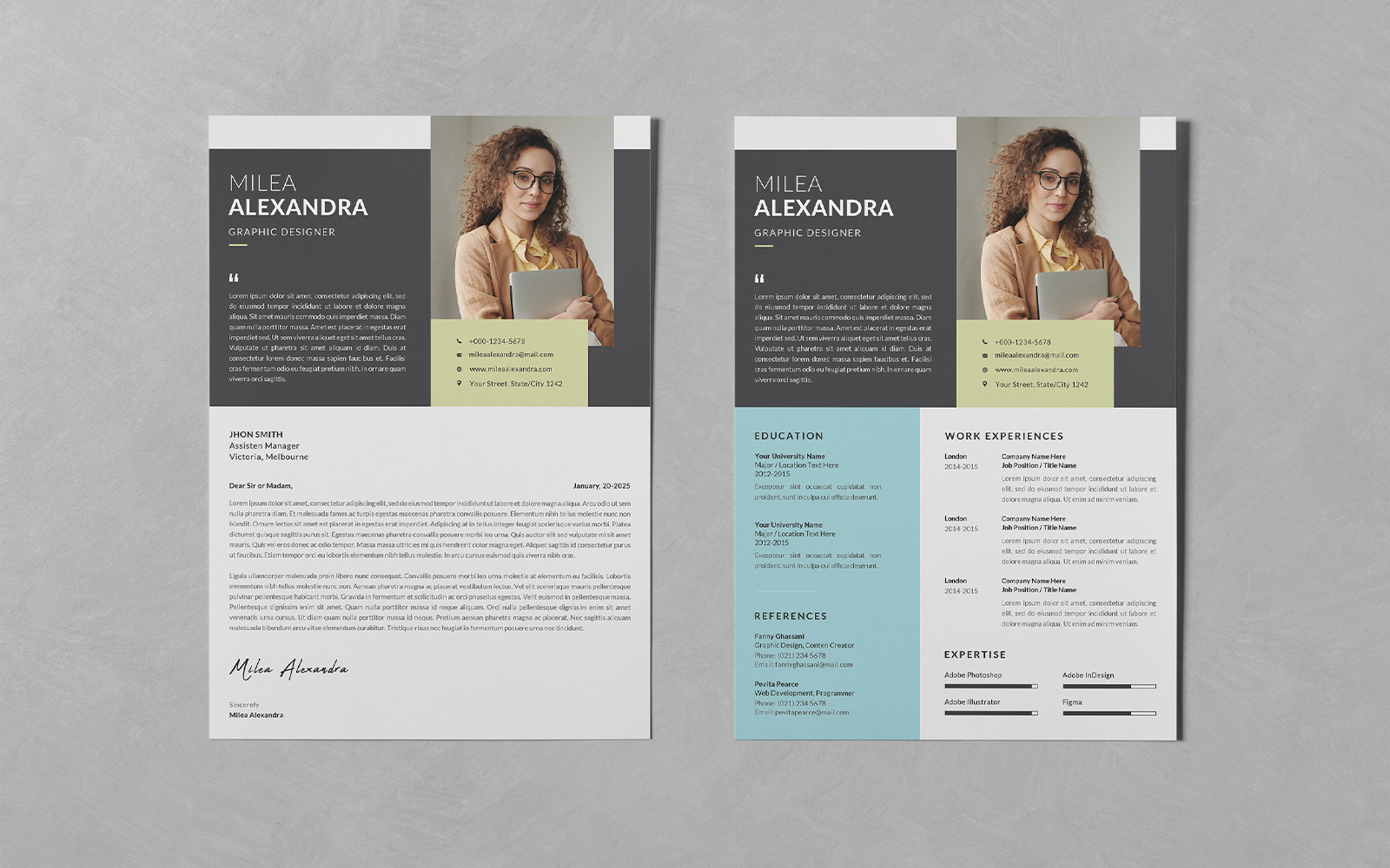 Resumecv Psd Design Templates Vol 118 Templatemonster 2359