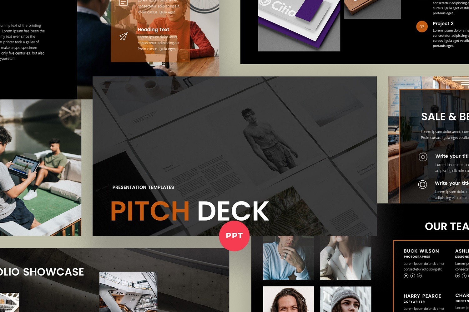 PITCH DECK PowerPointVorlage PD5 297982 TemplateMonster