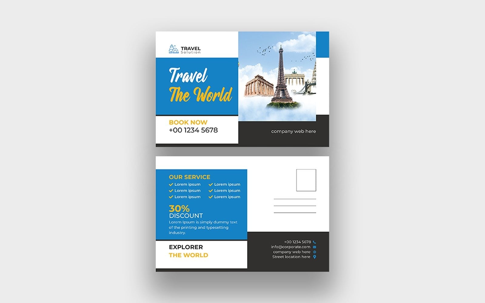 Colorful Modern Creative Dream Holiday Destinations Brush Effect Travel ...