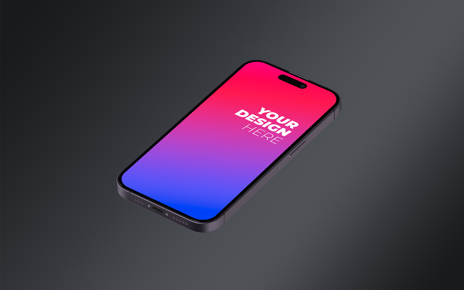 Mobile Mockup iPhone 14 pro mockup Template - TemplateMonster