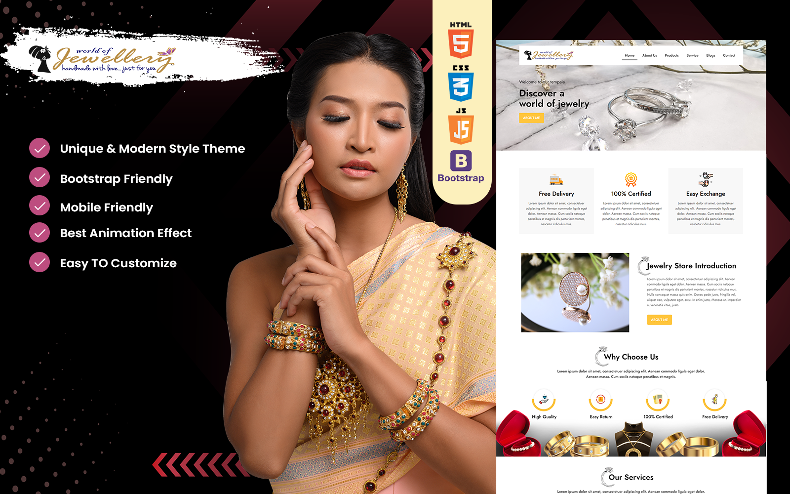 Jewellery Jewellery Shop Html Template TemplateMonster