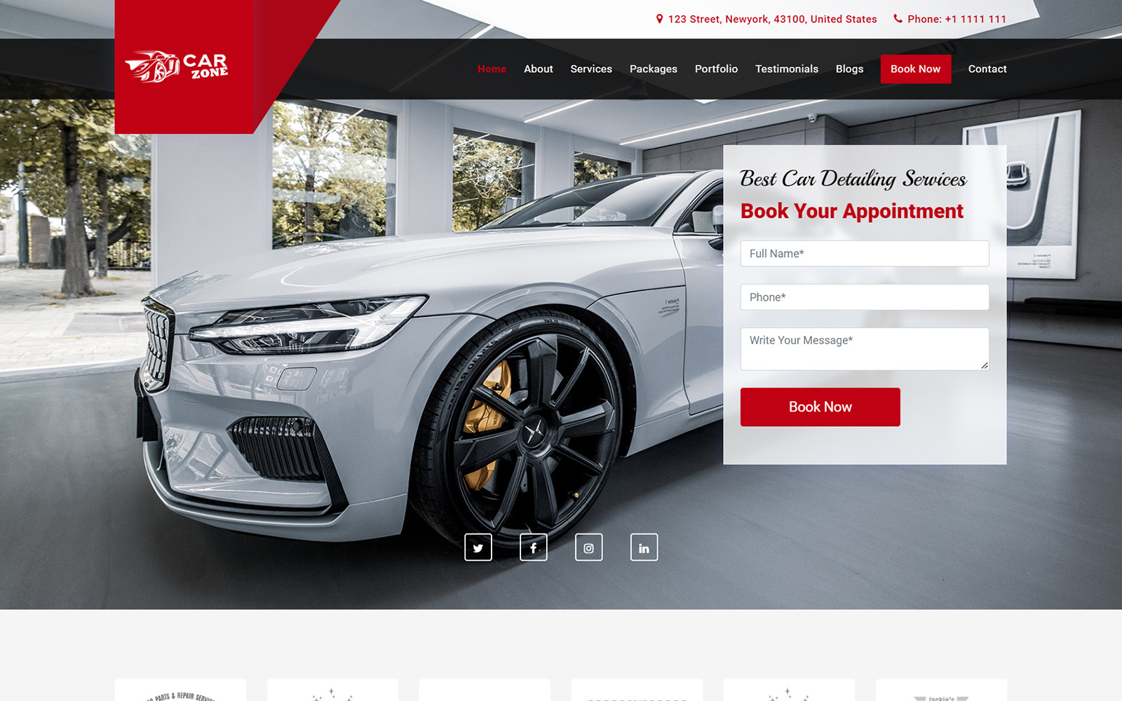 Carzone Best Auto Repair Services site Template