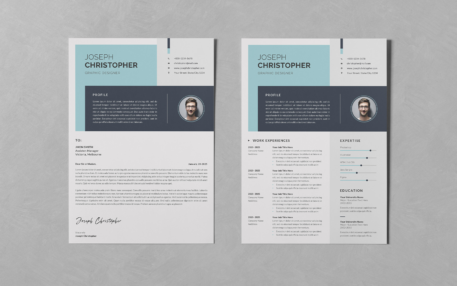 Resumecv Psd Design Templates Vol 133 Templatemonster 1772