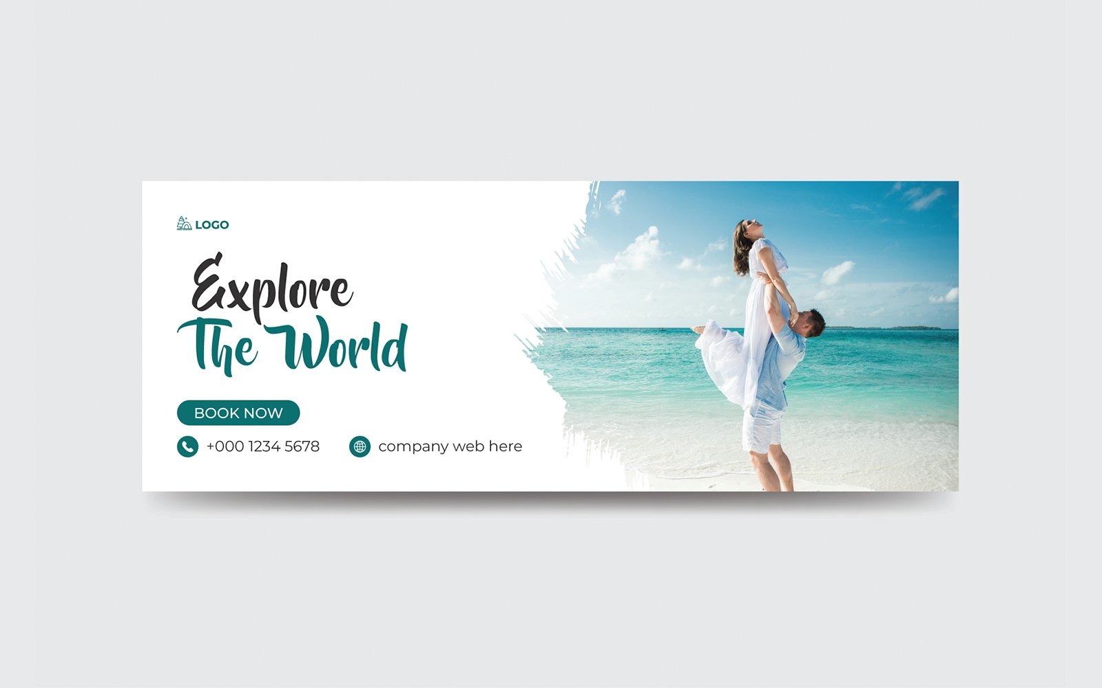 Modern Travel Agency Facebook Cover Photo Design